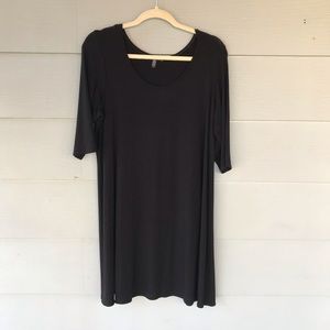 Eileen Fisher black Jersey Mini Dress Tunic